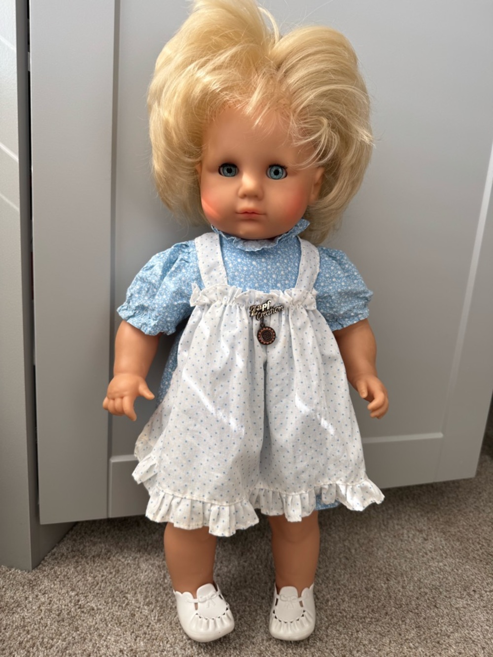 RARE! ZAPF-CREATION-PUPPEN-DIE-MITSPIELEN-Girl-DOLL- 50/18